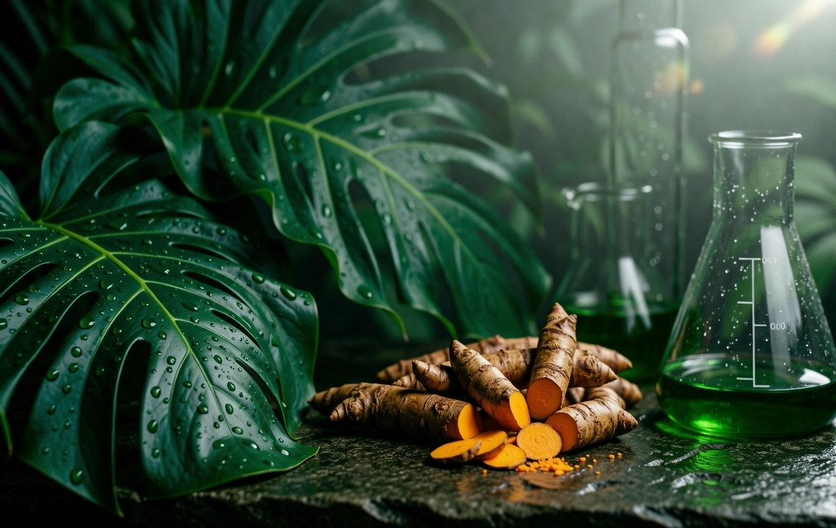 Lush botanical environment